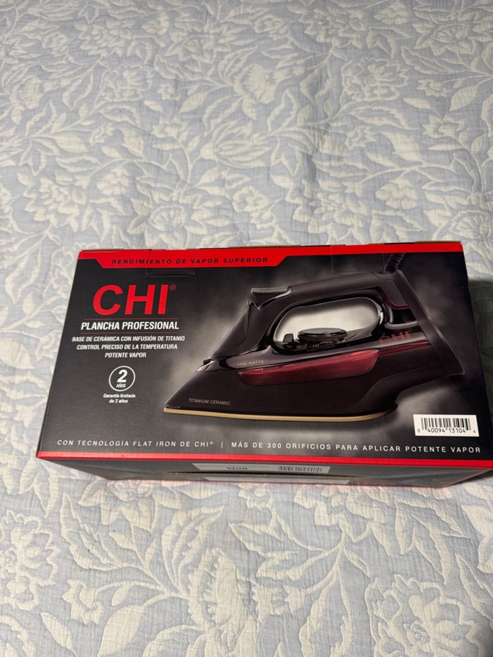 CHI Professional Steam Iron - Black and Red BRAND NEW